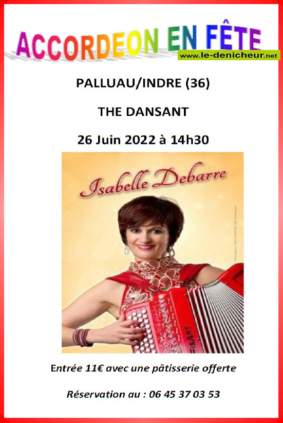 f26 - DIM 26 juin - PALLUAU /Indre - Thé dansant avec Isabelle Debarre */ 06-26_16