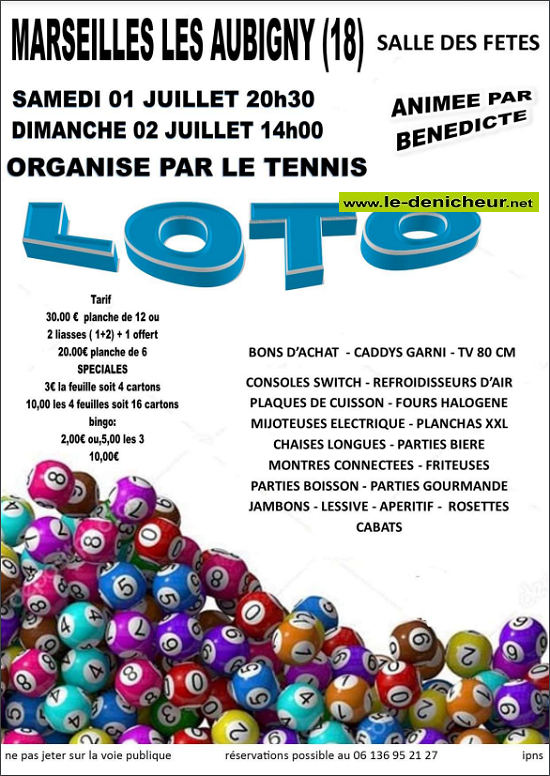 s01 - SAM 01 juillet - MARSEILLES les Aubigny - Loto du Tennis * 07-02_20