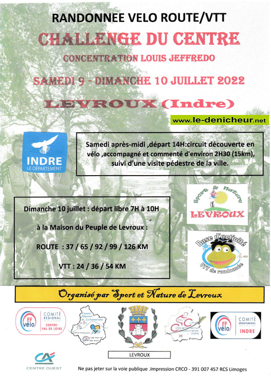 g09 - SAM 09 juillet - LEVROUX - Randonnée Vélo Route / VTT 07-10_17