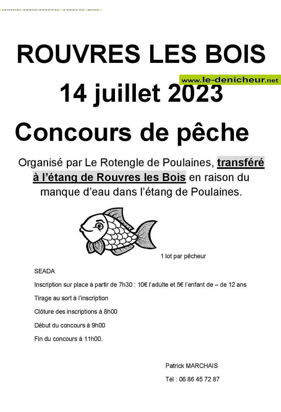 s14 - VEN 14 juillet - ROUVRES LES BOIS - Concours de pêche  07-14111