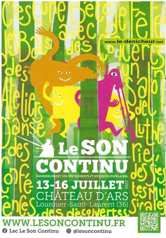 s13 - Du 13 au 16 juillet - LOUROUER ST-LAURENT - Le Son Continu  07-14124