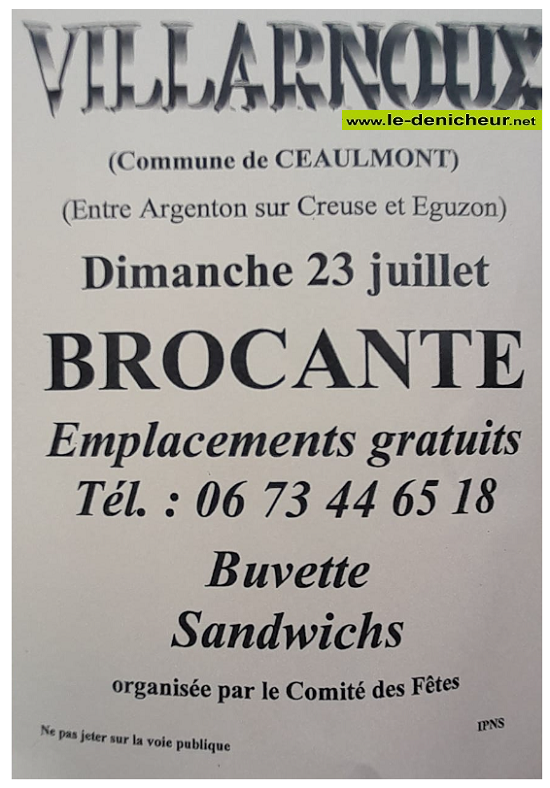 s23 - DIM 23 juillet - VILLARNOUX (Cne de Ceaulmont) - Brocante du comité des fêtes. 07-23_15