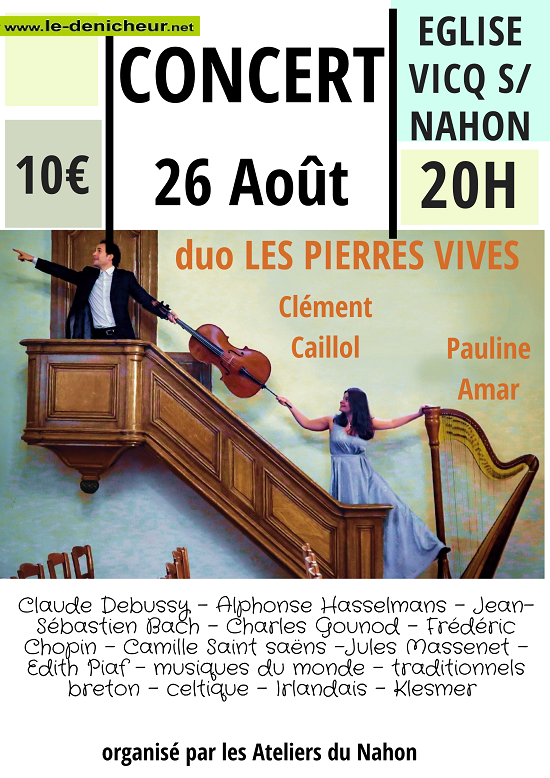 t26 - SAM 26 août - VICQ /Nahon - Concert à l'église * 08-26_16