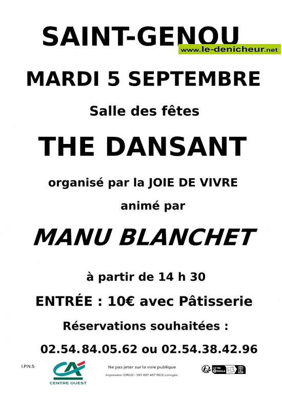 u05 - MAR 05 septembre - ST-GENOU - Thé dansant avc Manu Blanchet _ 09-05_24