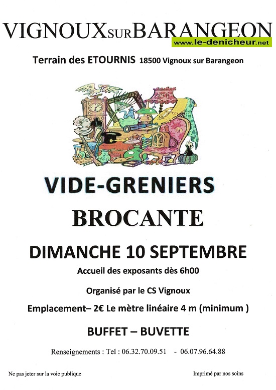 u10 - DIM 10 septembre - VIGNOUX /Barangeon - Brocante du CSV Foot * 09-10_32