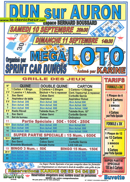 i10 - SAM 10 septembre - DUN /Auron - Loto de Sprint Car Dunois */ 09-11_15