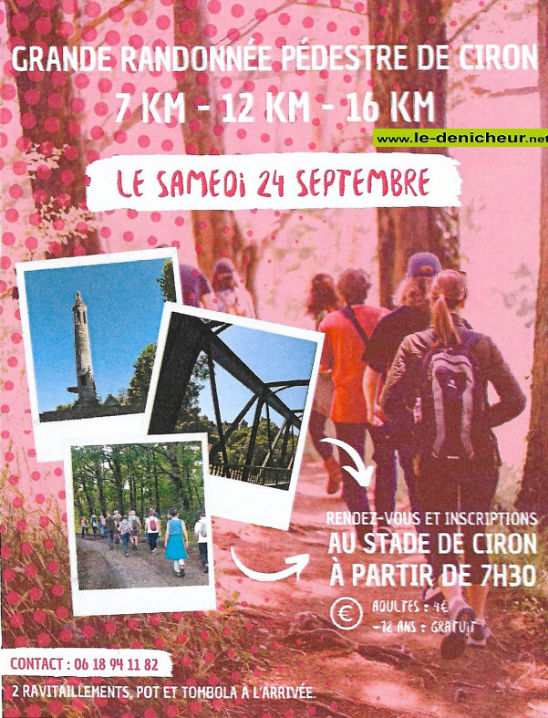 i24 - SAM 24 septembre - CIRON - Randonnée pédestre de Familles Rurales */ 09-24_15