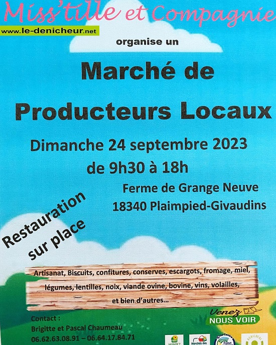 u24 - DIM 24 septembre - PLAIMPIED-GIVAUDINS - Marché de Producteurs Locaux. 09-24_28