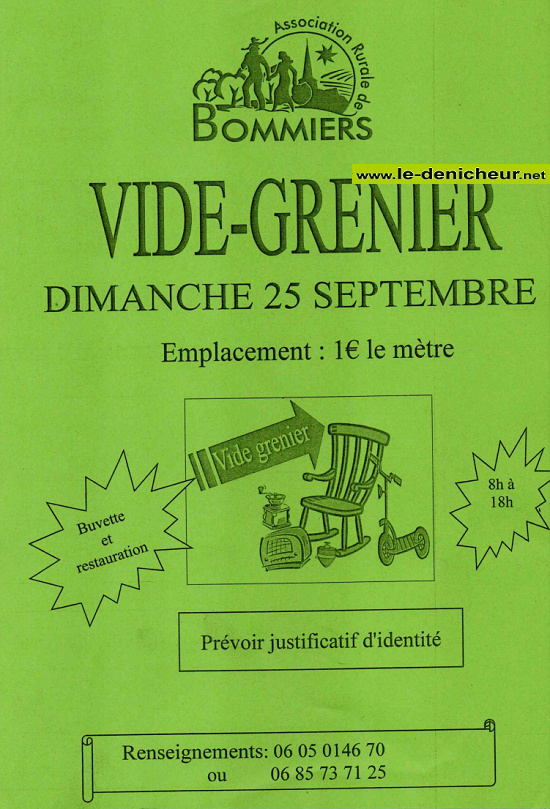 i25 - DIM 25 septembre - BOMMIERS - Vide greniers de l'Association Rurale */ 09-25_16