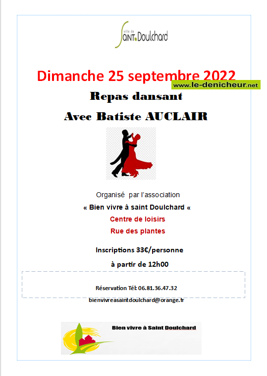 i25 - DIM 25 septembre - ST-DOULCHARD - Repas dansant avec Baptiste Auclair */ 09-25_24