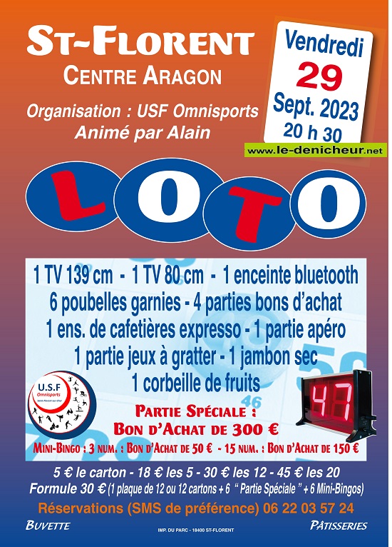 u29 - VEN 29 septembre - ST-FLORENT /Cher - Loto de l'USF Omnisports 09-29_53