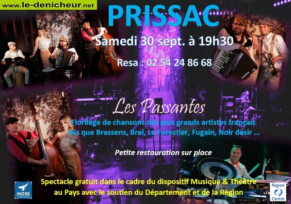 u30 - SAM 30 septembre - PRISSAC -  Les Passantes [chanson française] 09-30_50