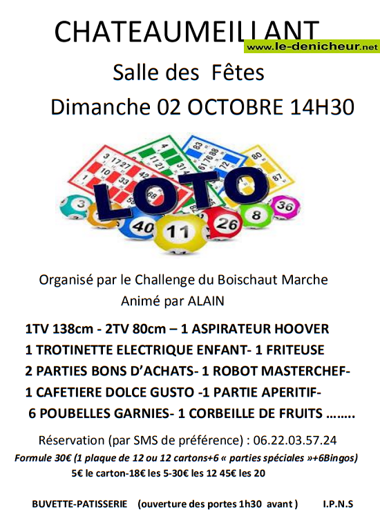 j02 - DIM 02 octobre - CHATEAUMEILLANT - Loto du Challenge du Boischaut Marche 10-02_16