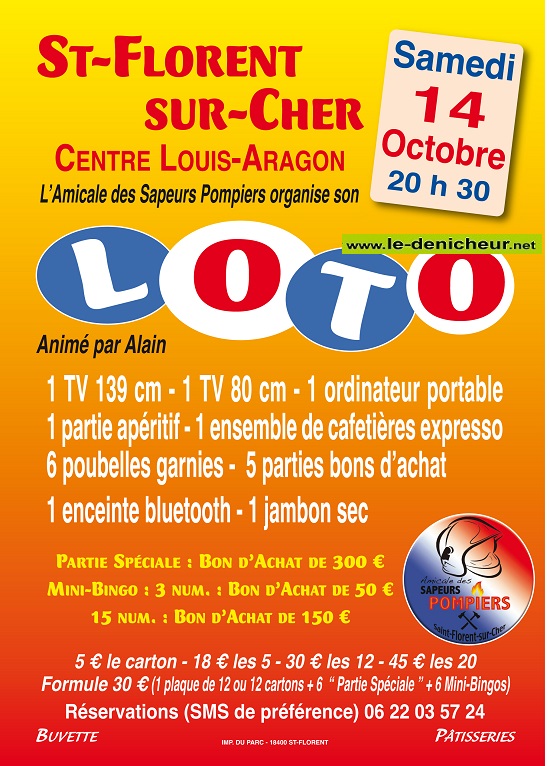 v14 - SAM 14 octobre - ST-FLORENT /Cher - Loto des Pompiers ° 10-14_47