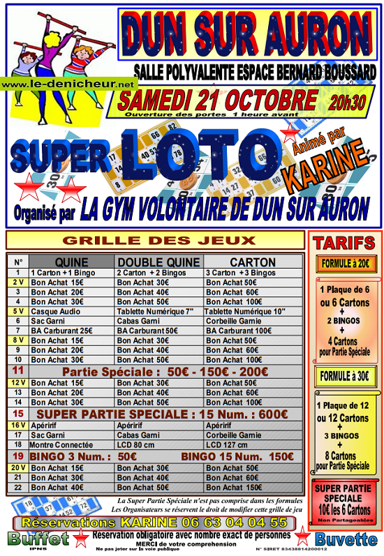 v21 - SAM 21 octobre - DUN /Auron - Loto de la Gym Volontaire * 10-21_27
