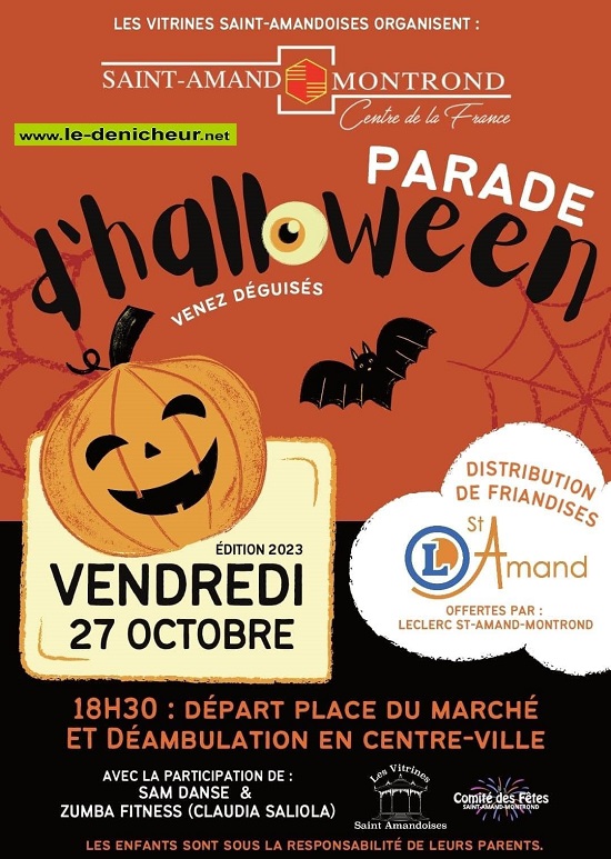 v27 - VEN 27 octobre - ST-AMAND-MONTROND - Parade d'Halloween 10-27_62
