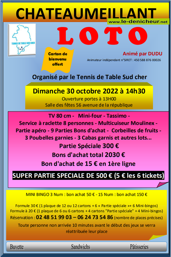 j30 - DIM 30 octobre - CHATEAUMEILLANT - Loto du Tennis de Table Sud Cher */ 10-30_15