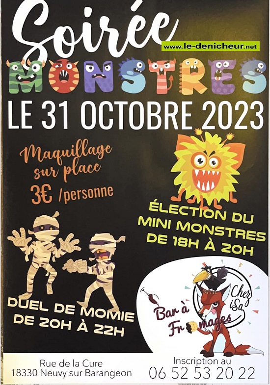 v31 - MAR 31 octobre - NEUVY /Barangeon - Soirée monstres . 10-31_45