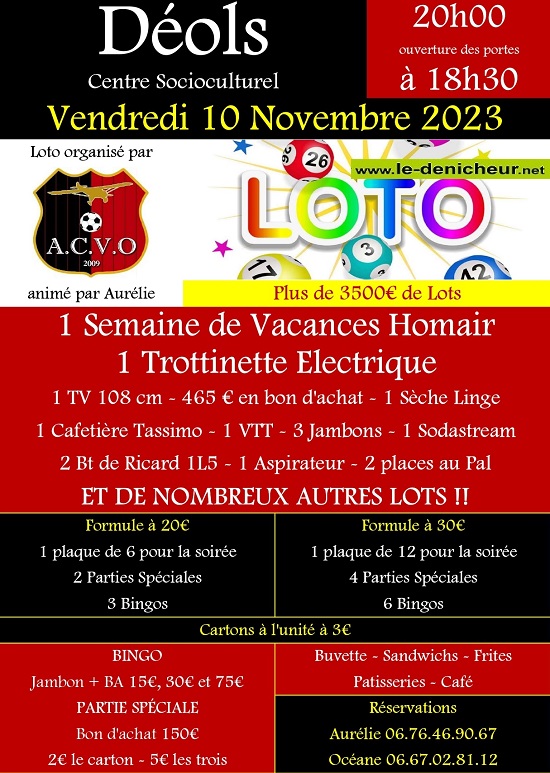 w10 - VEN 10 novembre - DEOLS - Loto de l'ACVO * 11-10_58