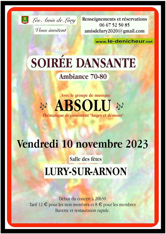 w10 - VEN 10 novembre - LURY /Arnon - Soirée dansante _ 11-10_66
