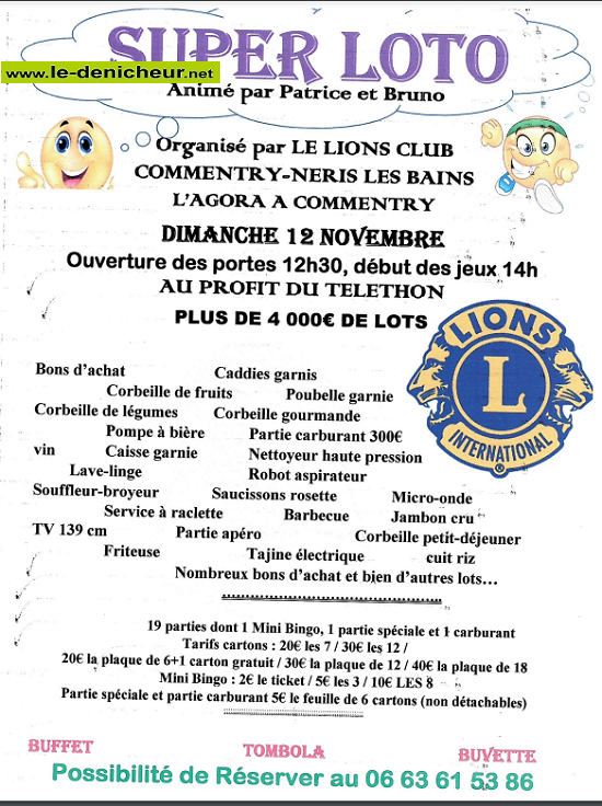 w12 - DIM 12 novembre - COMMENTRY - Loto du Lions Club ° 11-12_26