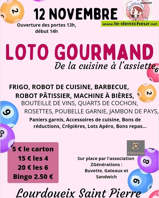 w12 - DIM 12 novembre - LOURDOUEIX ST-PIERRE - Loto gourmand ° 11-12_55