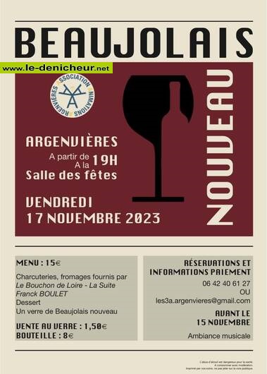 w17 - VEN 17 novembre - ARGENVIERES - Soirée Beaujolais nouveau . 11-14_29