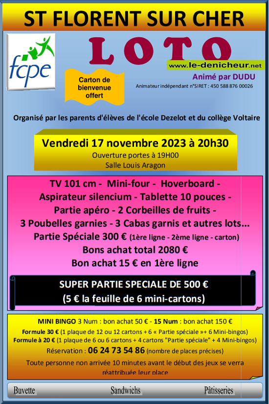 w17 - VEN 17 novembre - ST-FLORENT /Cher - Loto de l'APE Dezelot et Voltaire ° 11-17_50