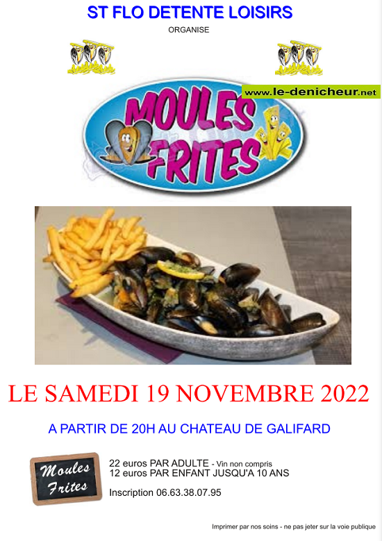 k19 - SAM 19 novembre - VILLENEUVE /Cher - Moules frites de St-Flo Détente Loisirs 11-19_10