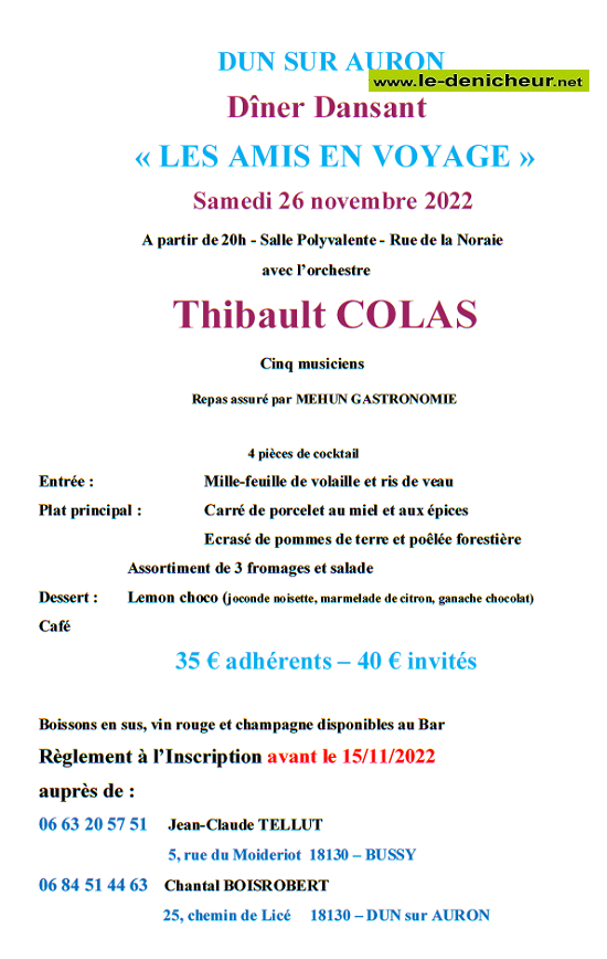 k26 - SAM 26 novembre - DUN /Auron - Dîner dansant avec Thibault Colas */ 11-26_17