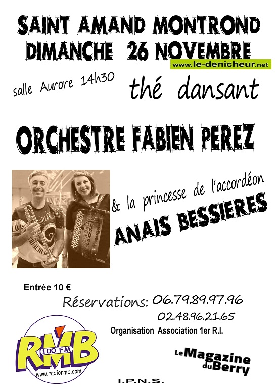 w26 - DIM 26 novembre - ST-AMAND-MONTROND - Thé dansant avec Fabien Perez et Anaïs Bessières* 11-26_42