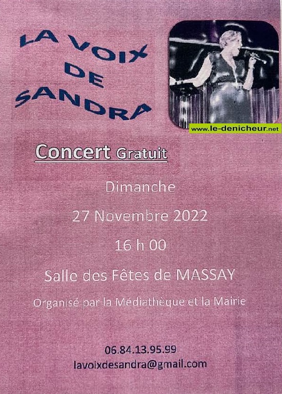 k27 - DIM 27 novembre - MASSAY - La Voix de Sandra (concert) 11-27_48