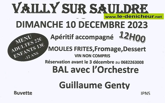 03 décembre 2023- VAILLY /Sauldre 18 cher - Repas dansant  12-03_63