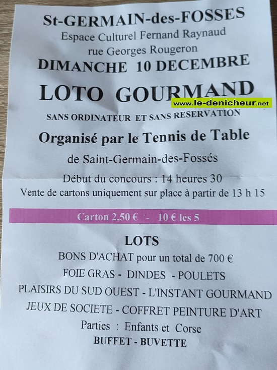 x10 - DIM 10 décembre - ST-GERMAIN DES FOSSES - Loto du Tennis de Table  12-10_59
