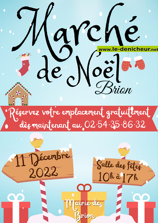 l11 - DIM 11 décembre - BRION - Marché de Noël  12-11_22