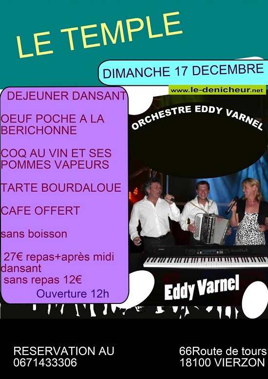 x17 - DIM 17 décembre - VIERZON - Déjeuner dansant avec Eddy Varnel * 12-17_46