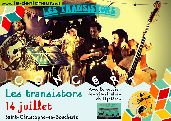 s14 - VEN 14 juillet - ST-CHRISTOPHE en Boucherie - Les Transistors en concert 14_jui10