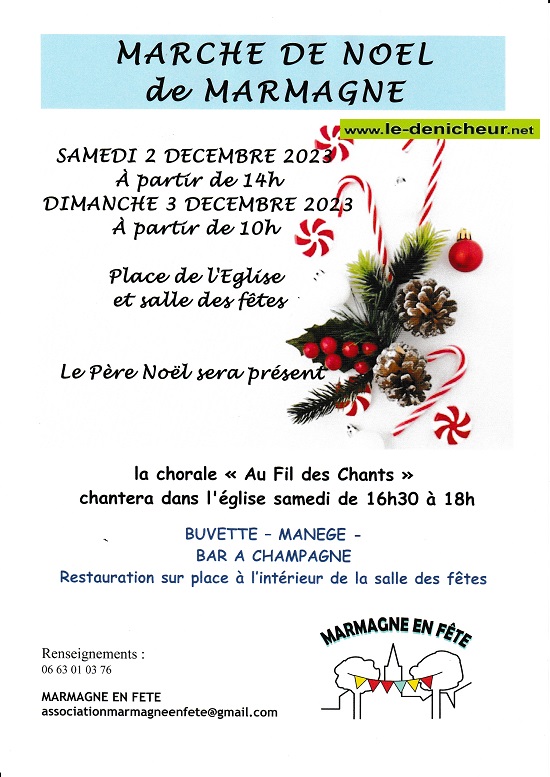 x02 - SAM 02 décembre - MARMAGNE - Marché de Noël _ 20231010