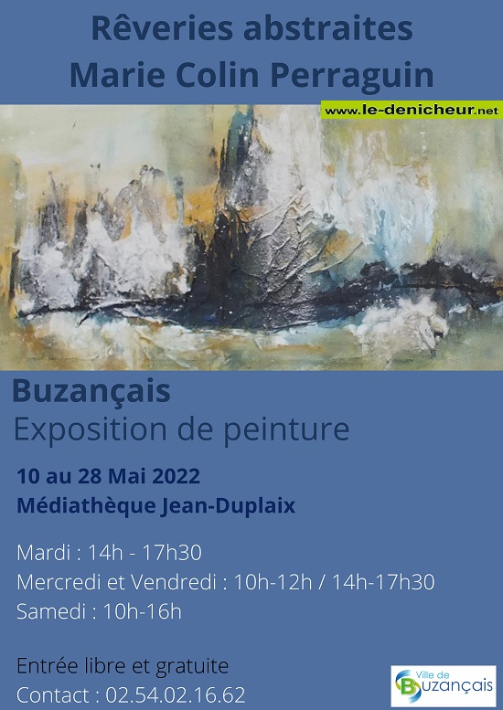 e28 - Jusqu'au 28 mai - BUZANCAIS - Exposition de peinture Affic100