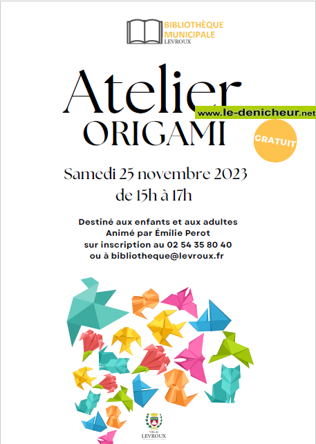 w25 - SAM 25 novembre - LEVROUX - Atelier Origamis _ Affic102