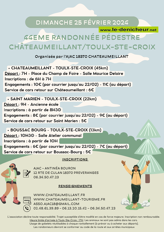 b25 - DIM 25 février - CHATEAMEILLANT / TOULX STE CROIX - Randonnée pédestre Affic107