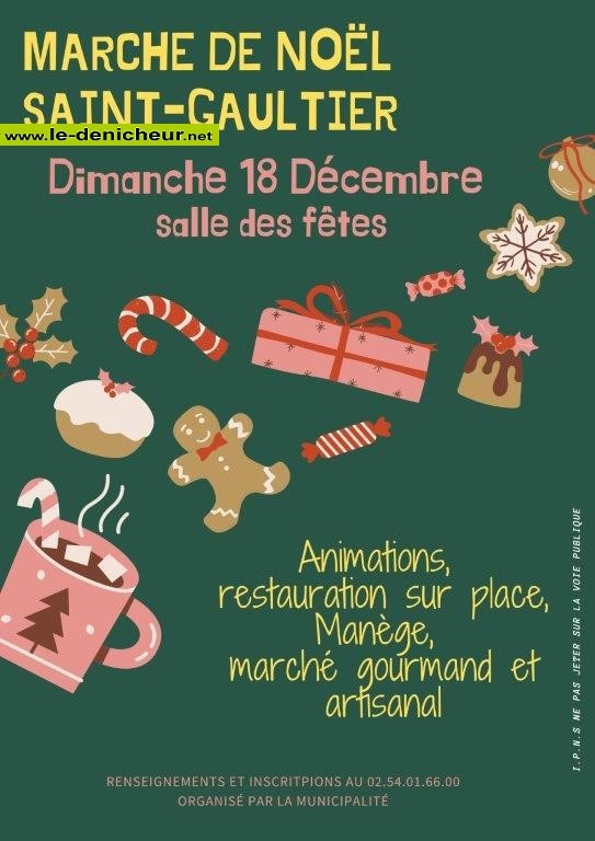 l18 - DIM 18 décembre - ST-GAULTIER - Marché de Noël _ Affic177