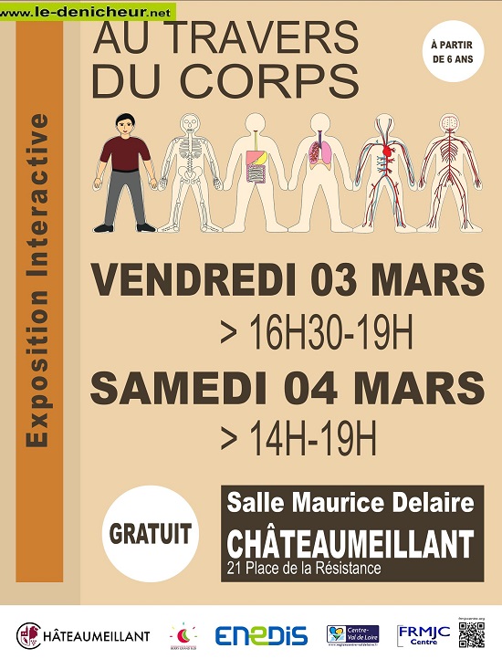 o04 - SAM 04 mars - CHATEAUMEILLANT - Au Travers du Corps [Expo interactive] Affic244