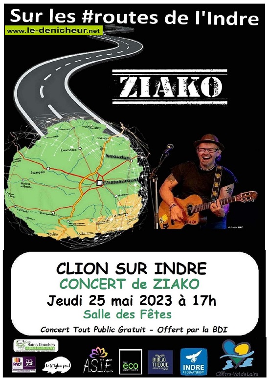 q25 - JEU 25 mai - CLION /Indre - Ziako en concert  Affic309