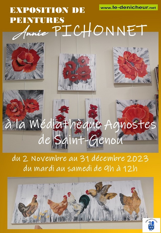 x31 - Jusqu'au 31 décembre - ST-GENOU - Exposition de peintures _ Affic383