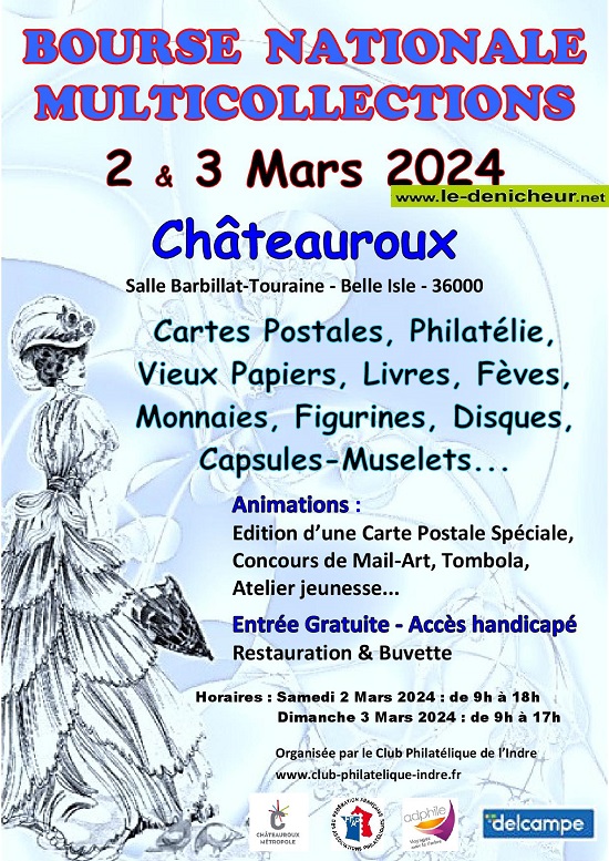 c03 - DIM 03 mars - CHATEAUROUX - Bourse multicollections  Affic403