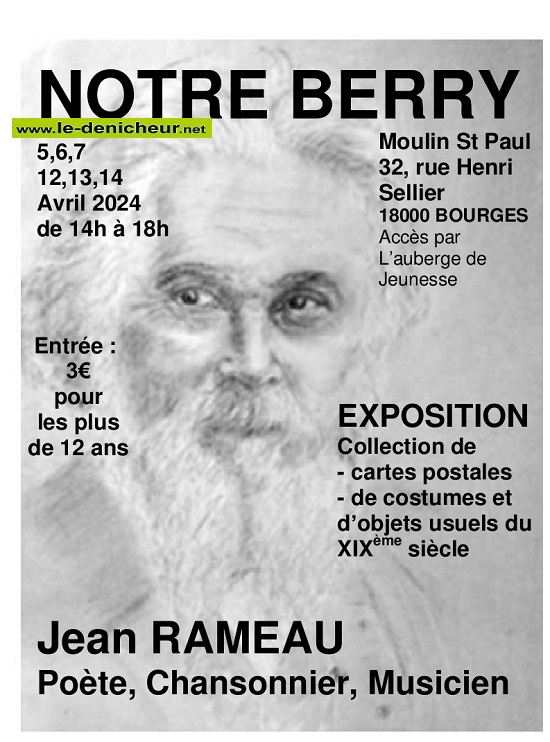 d07.  Du 5 au 7 avril - BOURGES - Exposition Jean Rameau ++ Affic460