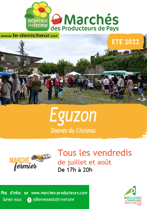 h12 - VEN 12 août - EGUZON - Marché des Producteurs de Pays ++ Affich43