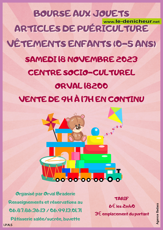 w18 - SAM 18 novembre - ORVAL - Bourse aux jouets, vêtements et puériculture _ Bourse12