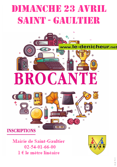 p23 - DIM 23 avril - ST-GAULTIER - Brocante Brocan11